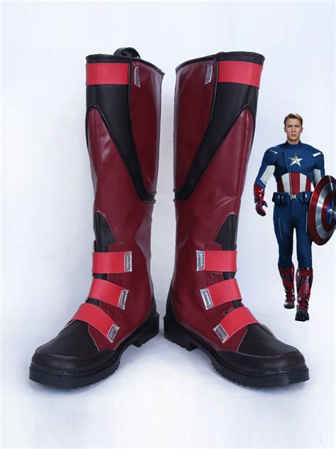 Deadpool Red Superhero Cosplay Boots Ss029 5299