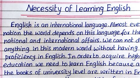 Importance Of Learning English Paragraph Dhaka Bus Route