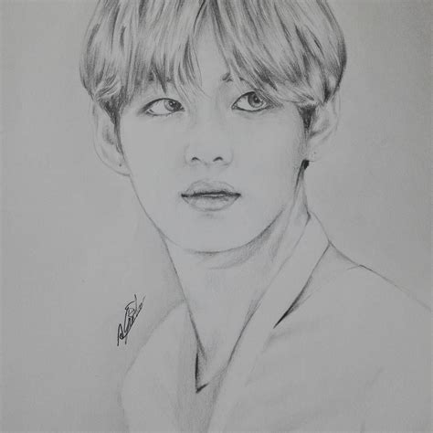 Kim Taehyung Karakalem Çizimleri