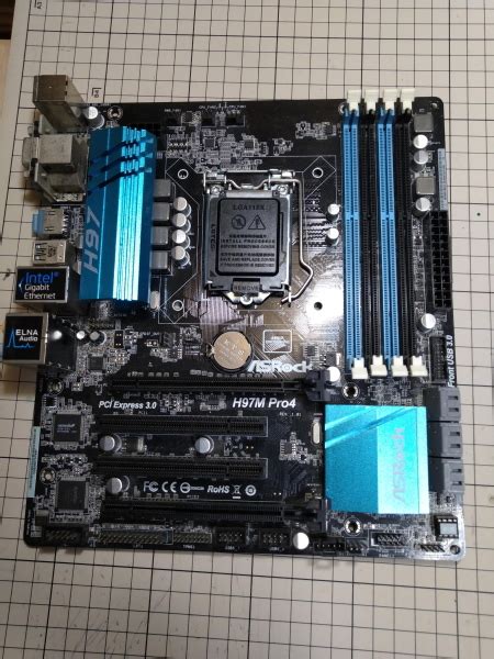 【目立った傷や汚れなし】＃asrock H97m Pro4 Cpu付属（pentium G3258）lga1150 第4・5世代・bios