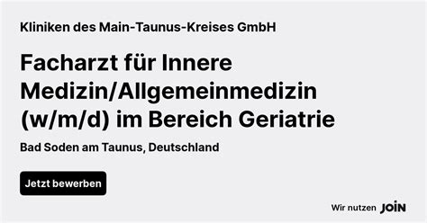 Kliniken Des Main Taunus Kreises Bad Soden Am Taunus Facharzt F R