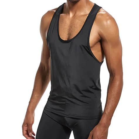 Men Solid Color Breathable Slim Vest Summer Tank Top Tee In Tank Tops From Mens Clothing On