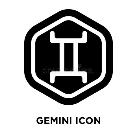 Icono De Gemini En Ilustración Vectorial De Estilo Diferente Dos Iconos