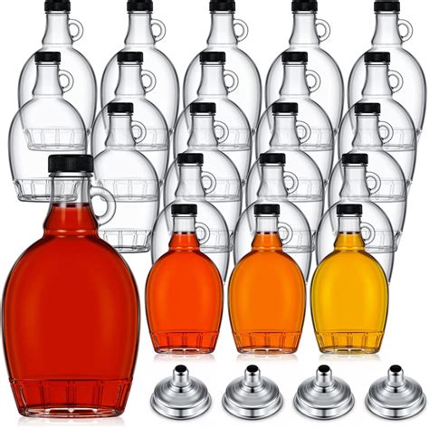 Amazon Premium Vials 8 Ounce 6 Pack Empty Glass Syrup Bottles