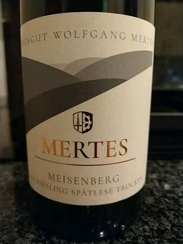 Weingut Wolfgang Mertes Meisenberg Riesling Sp Tlese Trocken Vivino