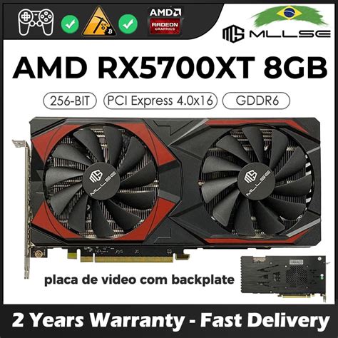 Placa gráfica mais barata MLLSE Radeon RX 5700 XT 8GB GDDR6 256 bit