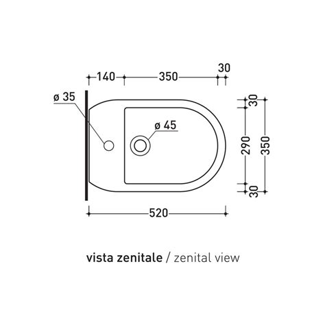 Flaminia As Astra Bidet Sospeso Monoforo Con Troppopieno Colore