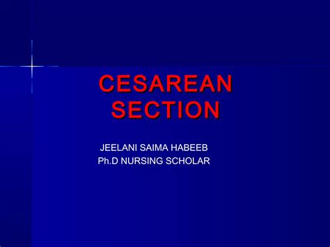 Cesarean section | PPT