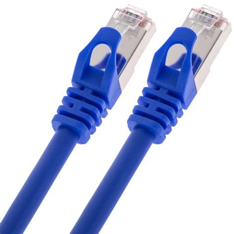 Kabel Sieci Ethernet Lan Ftp Rj Cat A Niebieski M Cablematic