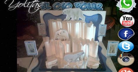 Yolitas Decoraciones Maqueta Del Oso Polar Panamá