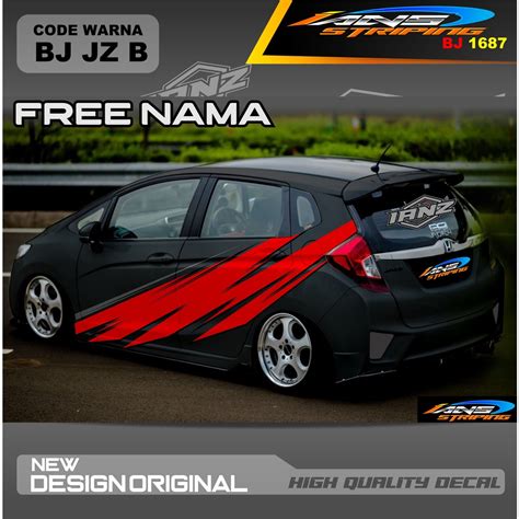 Jual Stiker Mobil Agya Ayla Honda Brio Decal Sticker Mobil Stiker