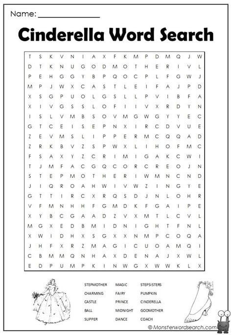 Fairy Tale Word Search Printable