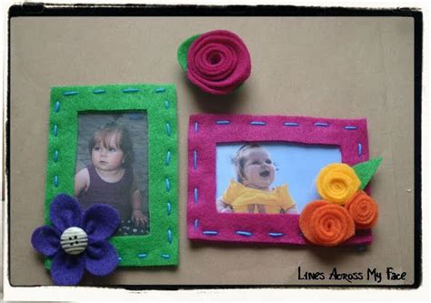 Tutorial Portafoto Con Il Feltro E Magnete Felt Diy Flower Magnets