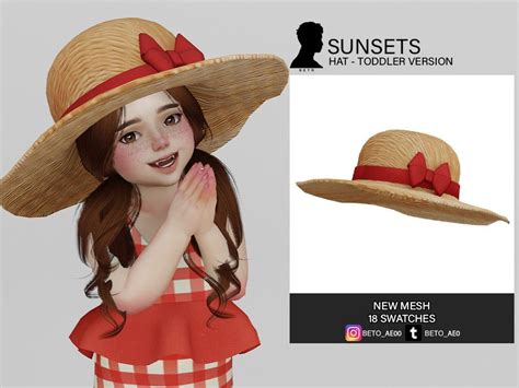 Sunhat For Children The Sims4 Hat Artofit