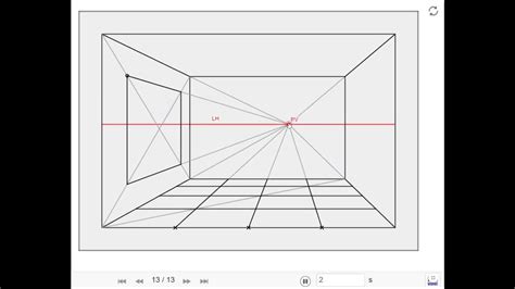 EPVA 1 Cómo dibujar una habitación en perspectiva cónica YouTube