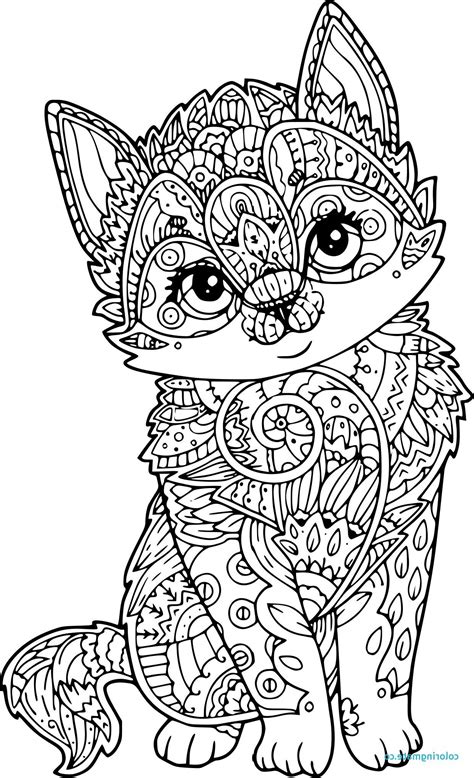 Dessin Animaux Enfant Nouveau Collection Coloriage Mandala Chat