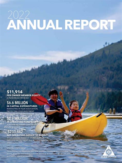 Tahoe Donner News Annual Report 2022 By Tahoe Donner Association Issuu