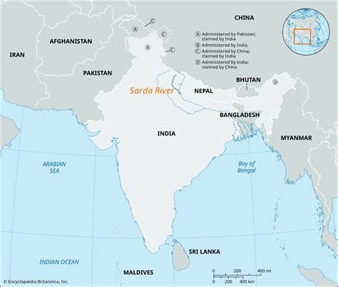 Sarda River | Map, India, & Facts | Britannica