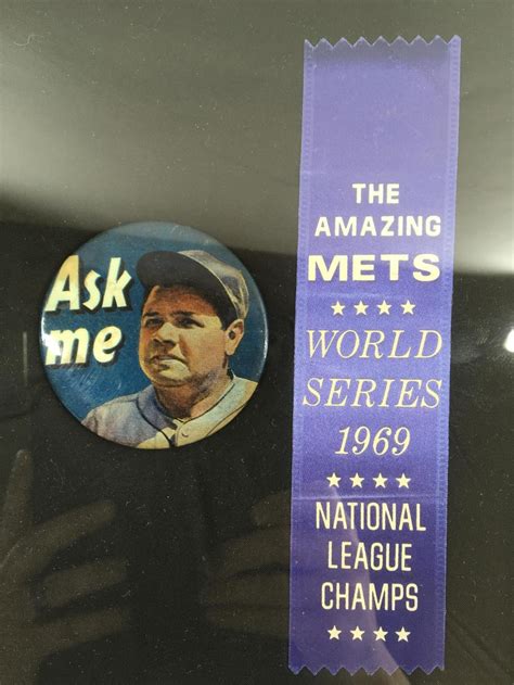 Lot Rare Ask Me Babe Ruth Quaker Oats Pin