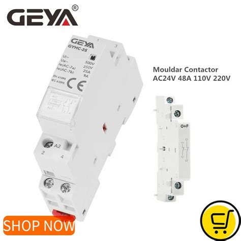 Geya Gyhc Din Rail Household Contactor Ac V V V V P A Nc