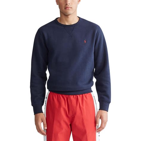 Polo Ralph Lauren Fleece Crew Sweatshirt Men Crew Sweaters Flannels