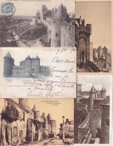 Lot De Cartes Postales Anciennes Postcards Carcassonne