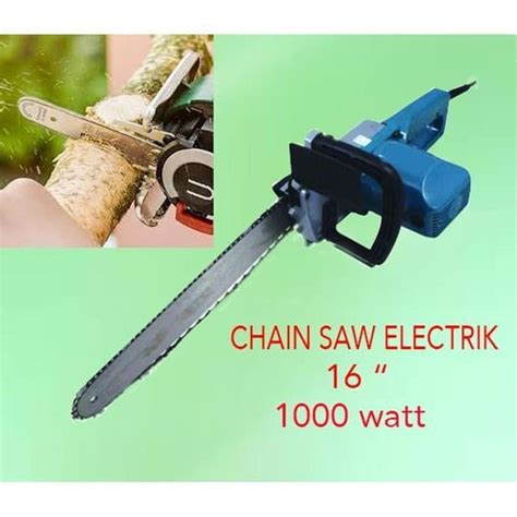 Jual MESIN GERGAJI KAYU CHAIN SAW ELECTRIK LISTRIK 16 Diskon Di Lapak