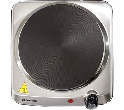 Buy DAEWOO SDA1731 Single Electric Hot Plate Silver Free Delivery Currys