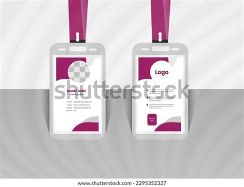 Id Card Lanyard Set Isolated Vector Stock Vector (Royalty Free) 2295352327 | Shutterstock