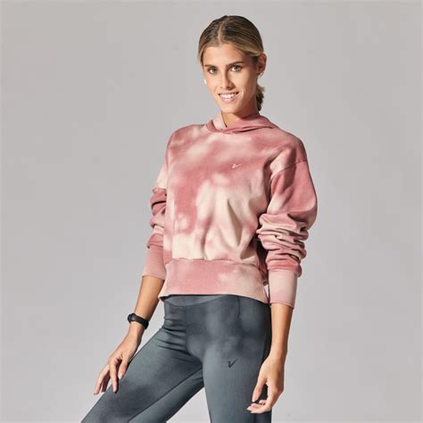 Buzo Crop Estampa Esfumada Rosa Viejo Vandalia Indumentaria Deportiva