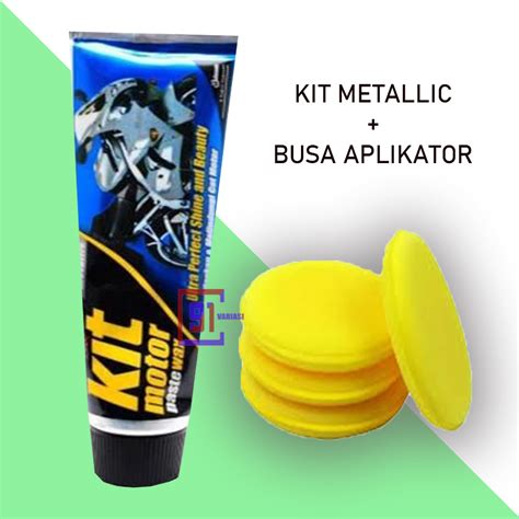 Paket Kit Motor Paste Wax Metallic Pengkilap Body Mobil Metallic G