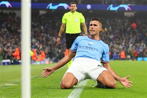 Man City Star Rodri Scores First Champions League Goal In Style With Brilliant Curling Effort