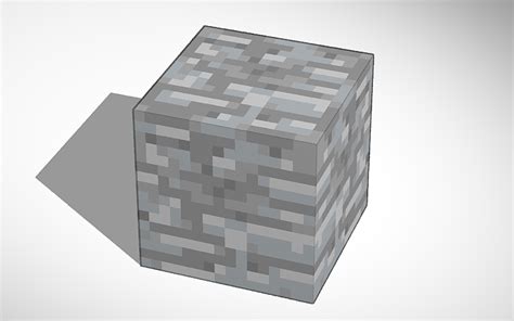 3d Design Minecraft Stone Tinkercad