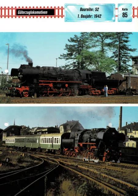 BAUREIHE 52 Einheitslokomotive Kriegslok Deutsche Reichsbahn