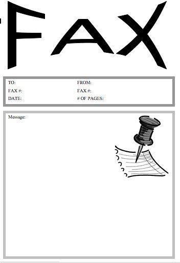 Pushpin Fax Cover Sheet At FreeFaxCoverSheets Net Fax Cover Sheet