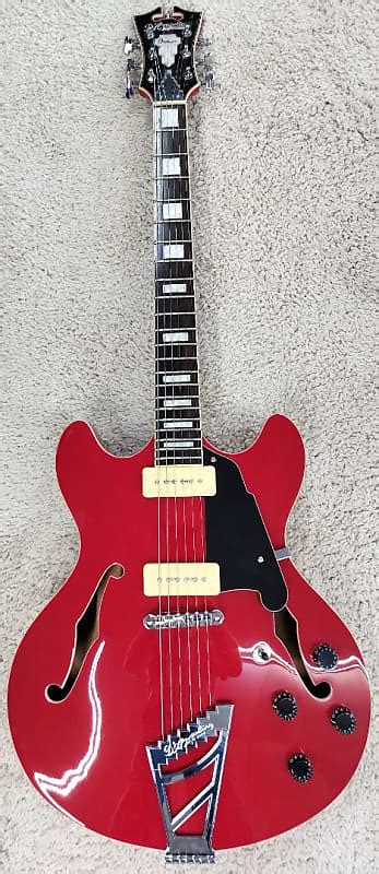 D Angelico Premier Dc Semi Hollow Guitar W P90s Stairstep Reverb