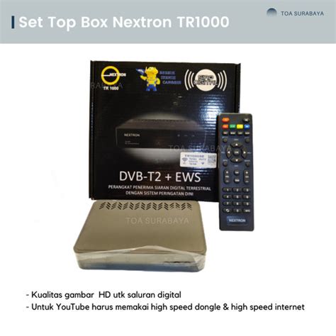 Jual STB TV Digital Set Top Box DVB T2 Nextron TR 1000 Kota Surabaya