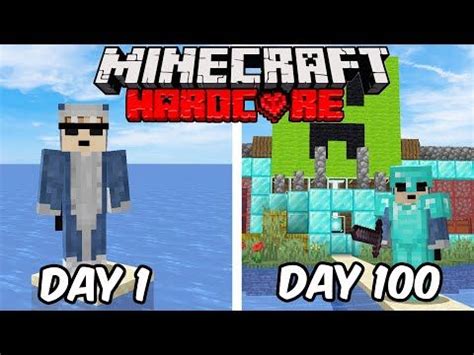 I Survived Days Stranded On A Deserted Island Youtube Minecraft