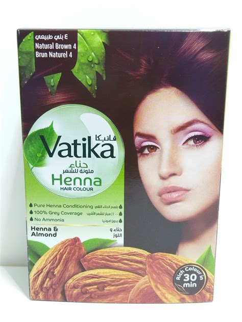 VATIKA HENNA HAIR COLOUR BRUN NATUREL 4 – CIMAMARKET