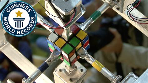 Fastest Robot To Solve A Rubik S Cube Guinness World Records YouTube