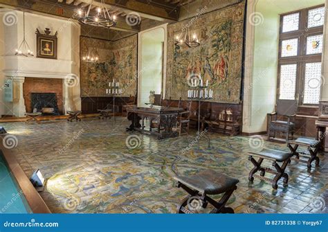 Interior of Chaumont Castle Editorial Stock Photo - Image of chateau ...