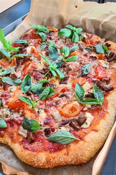 Artichoke Mushroom Homemade Pizza
