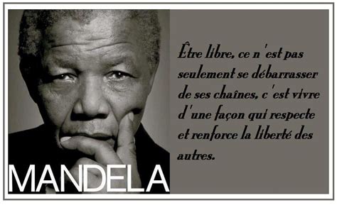 Mandela m inspire la paix le partage l égalité l harmonie et la