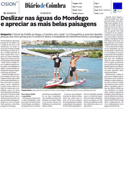 STAND UP PADDLE Deslizar nas águas do Mondego e apreciar as mais