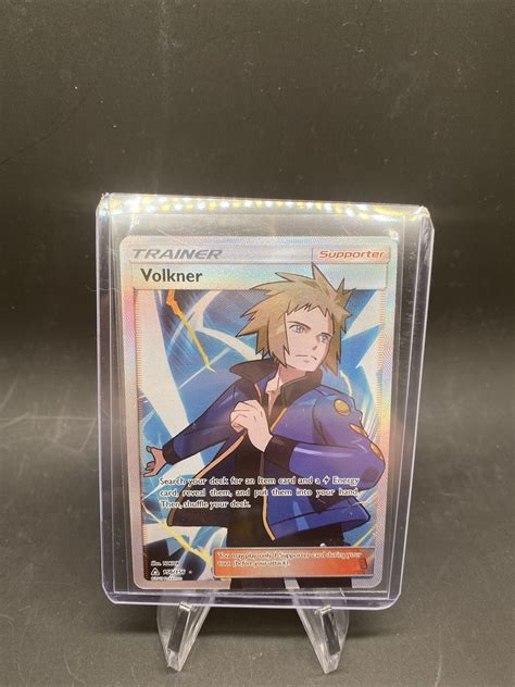 Volkner 156 156 Full Art Trainer Ultra Prism Pokemon Card Values MAVIN