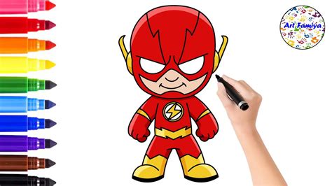 How To Draw The Flash The Flash Drawing Easy LIVE CHAT Drawing