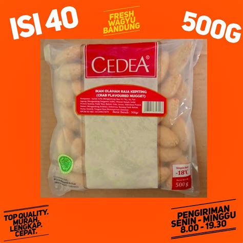 Jual CEDEA CRAB NUGGET SUKI STEAMBOAT SHABU Naget Kepiting Cedea 500g