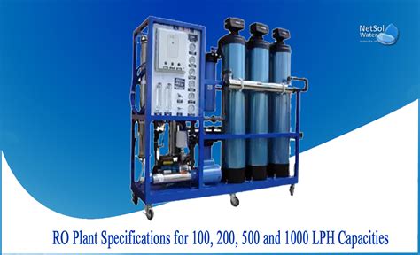 What Are The Ro Plant Specifications For Different Capacities