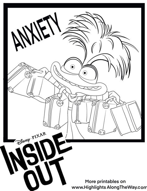 Inside Out Coloring Pages And Printables In 2024 Inside Out Coloring