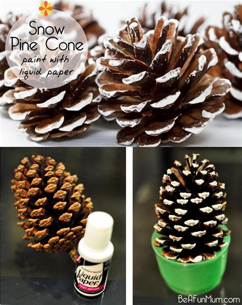 Christmas Craft Painted Pine Cone Be A Fun Mum